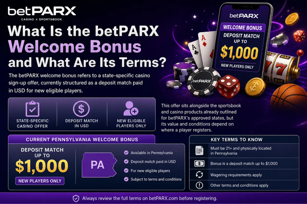 What Is the betPARX Welcome Bonus and What Are Its Terms