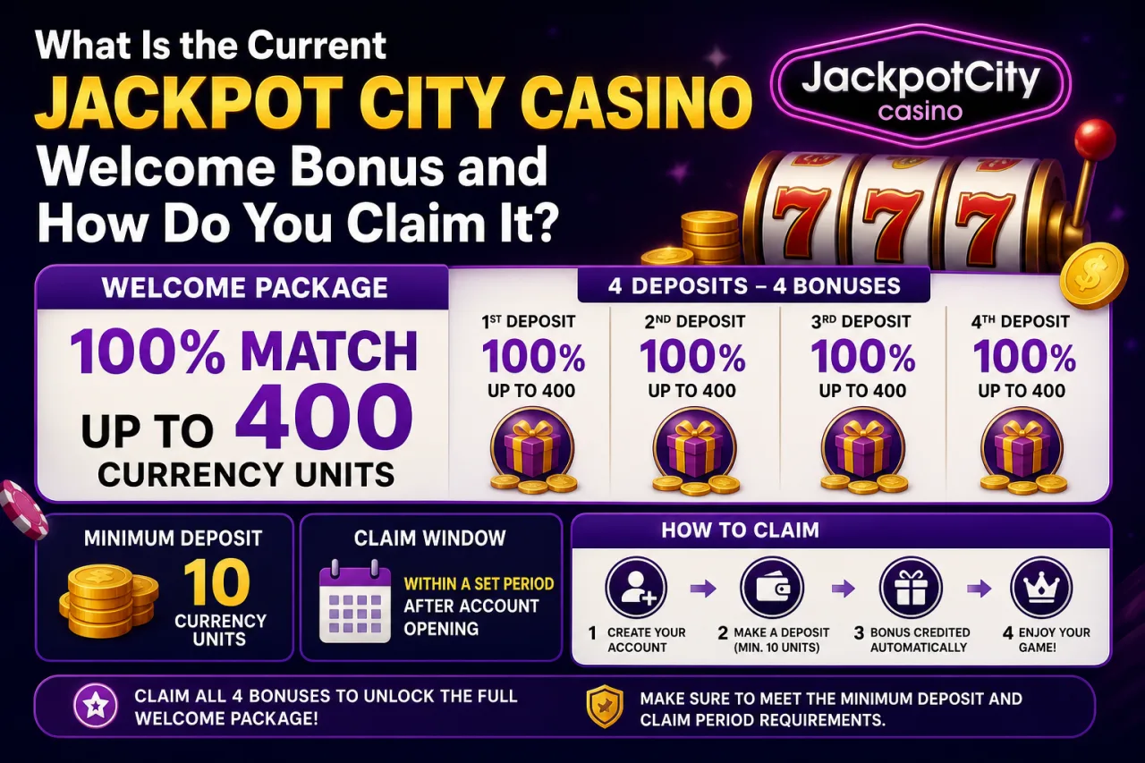 What Is the Current Jackpot City Casino Welcome Bonus and How Do You Claim It