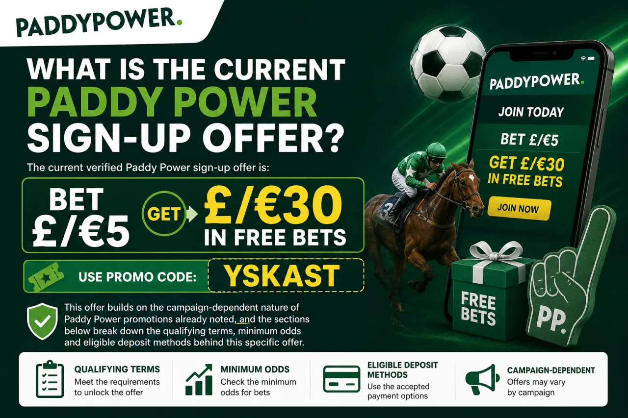 What Is the Current Paddy Power Sign-Up Offer