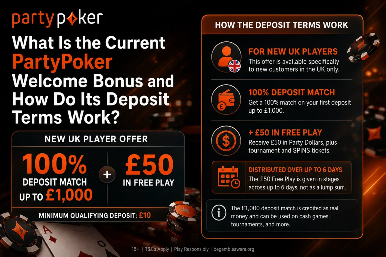 What Is the Current PartyPoker Welcome Bonus and How Do Its Deposit Terms Work