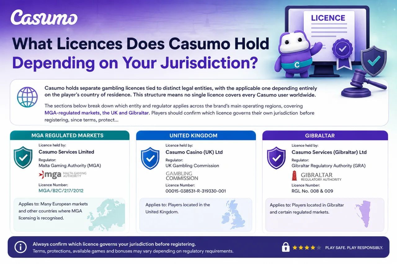 What Licences Does Casumo Hold Depending on Your Jurisdiction What Licences Does Casumo Hold Depending on Your Jurisdiction