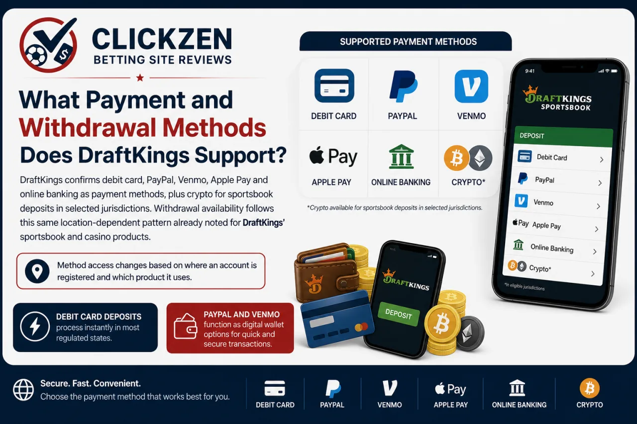What Payment and Withdrawal Methods Does DraftKings Support