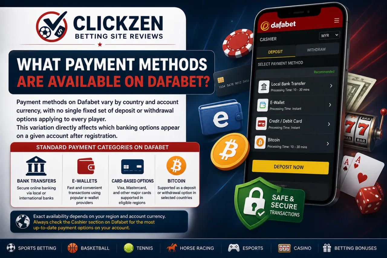 What Payment Methods Are Available on Dafabet