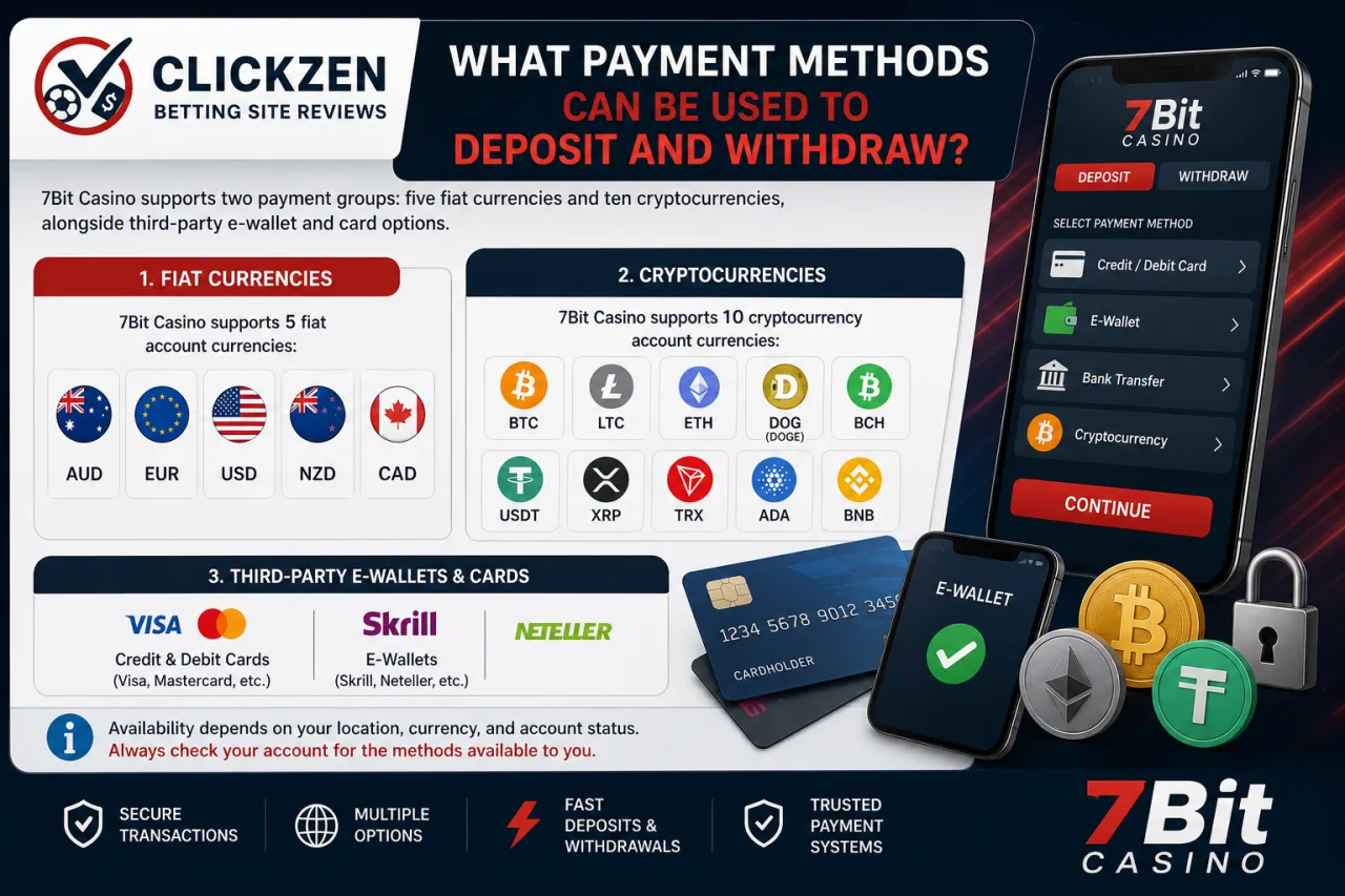What Payment Methods Can Be Used to Deposit and Withdraw