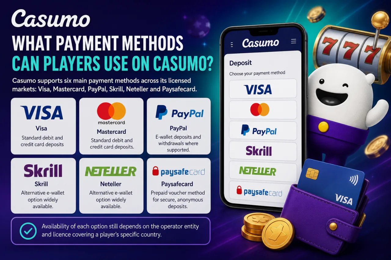 What Payment Methods Can Players Use on Casumo What Payment Methods Can Players Use on Casumo