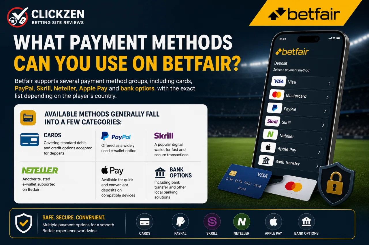 What Payment Methods Can You Use on Betfair