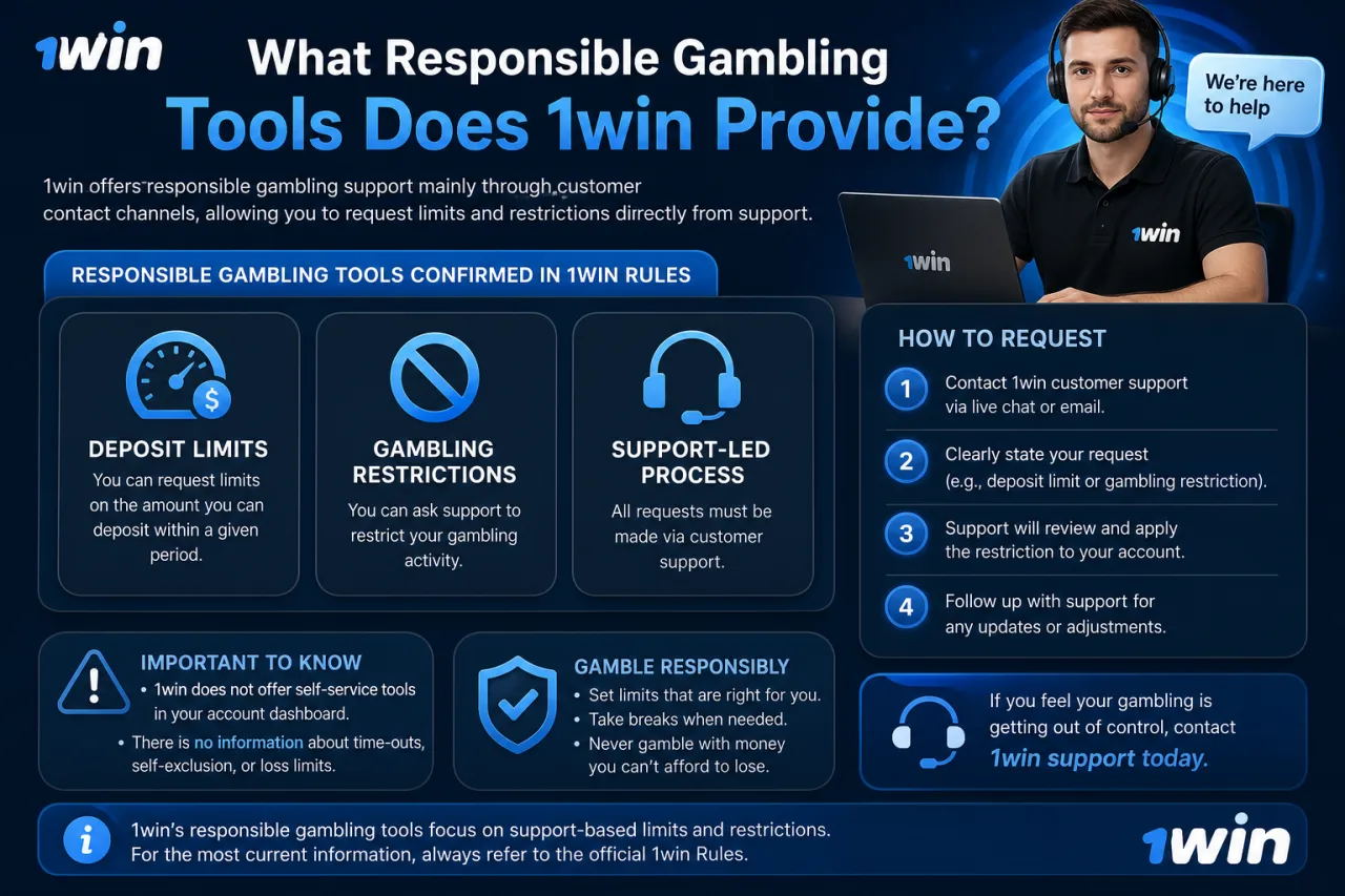 What Responsible Gambling Tools Does 1win Provide