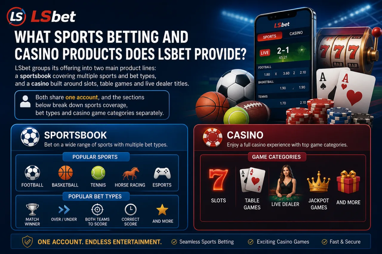 What Sports Betting and Casino Products Does LSbet Provide