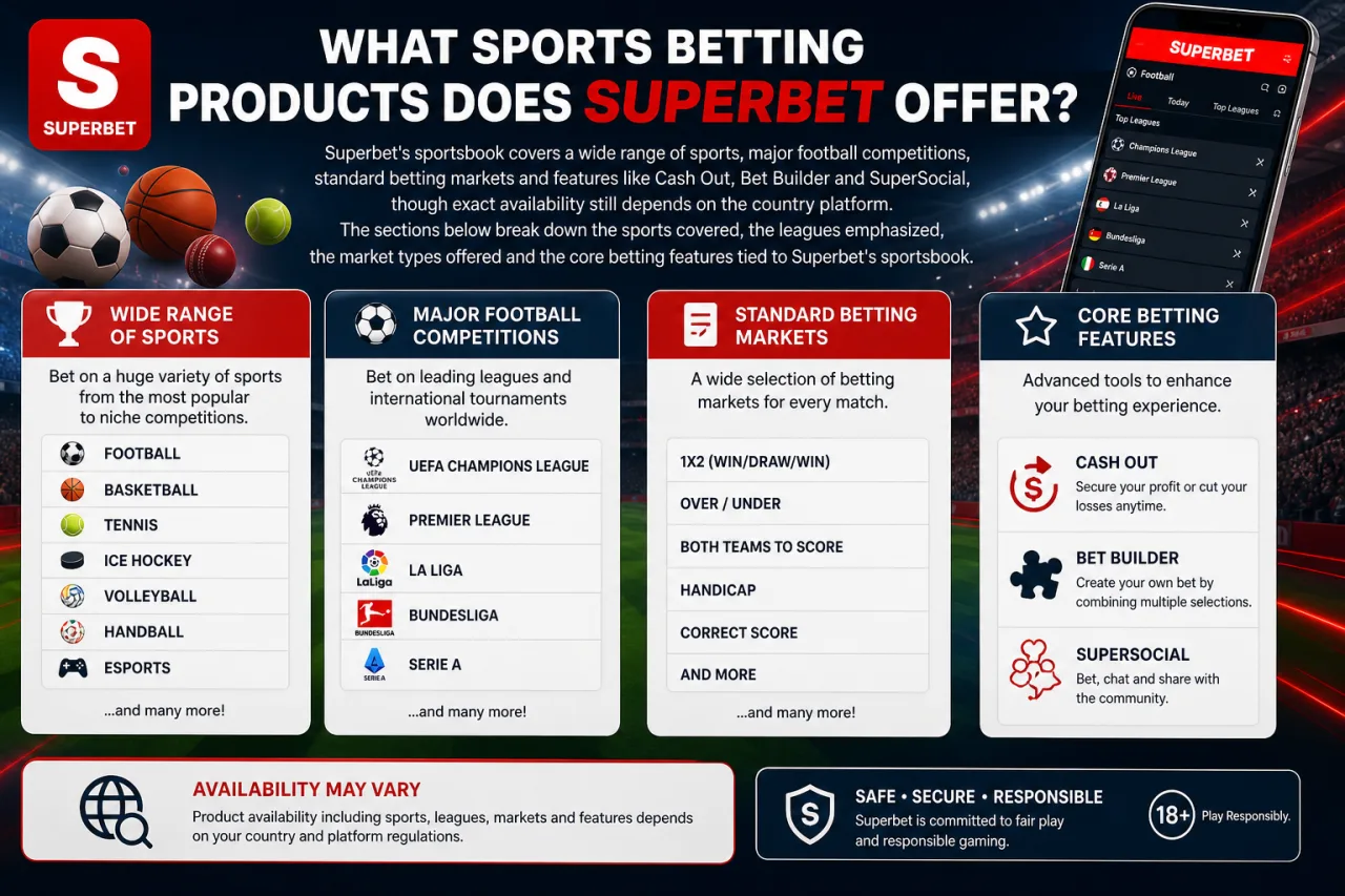 What Sports Betting Products Does Superbet Offer