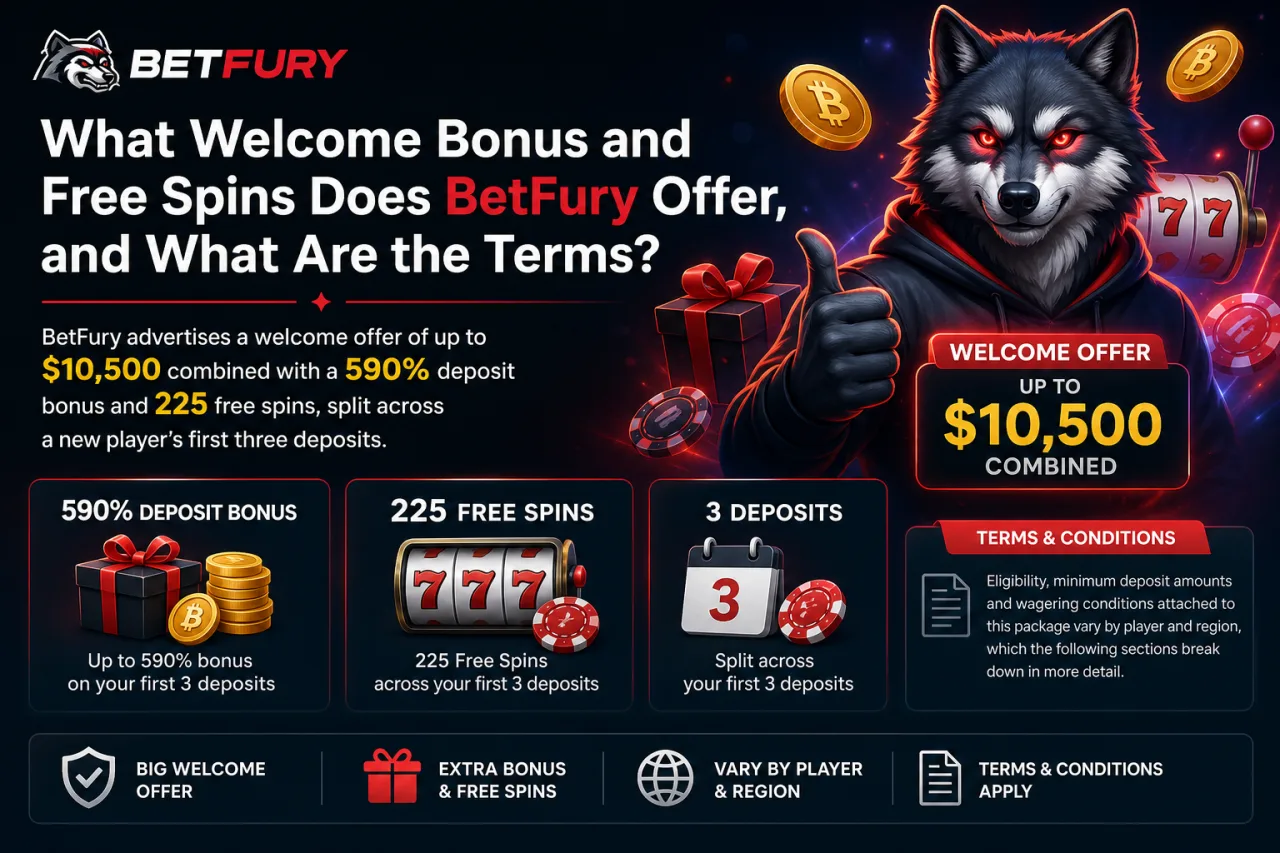 What Welcome Bonus and Free Spins Does BetFury Offer, and What Are the Terms