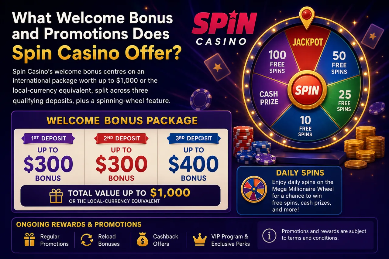 What Welcome Bonus and Promotions Does Spin Casino Offer