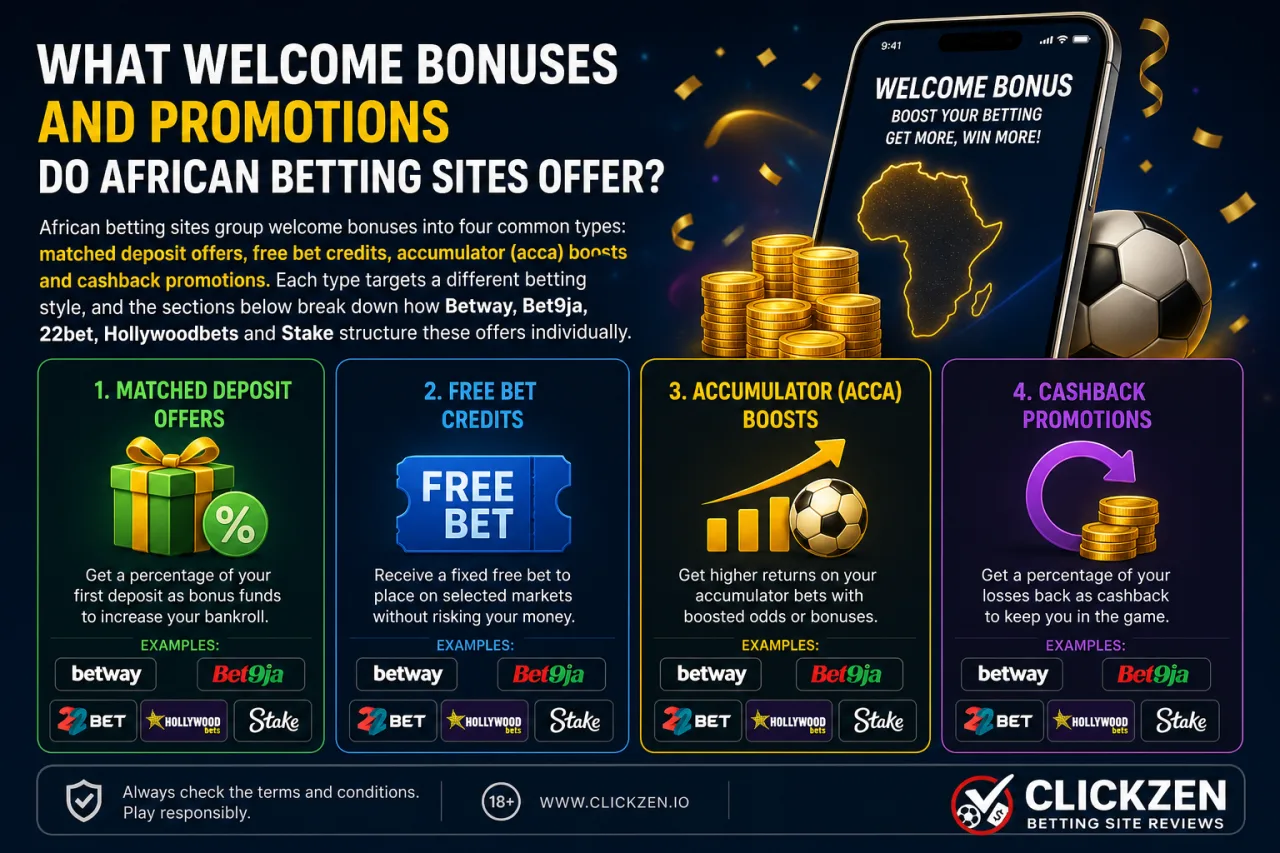 What Welcome Bonuses and Promotions Do African Betting Sites Offer