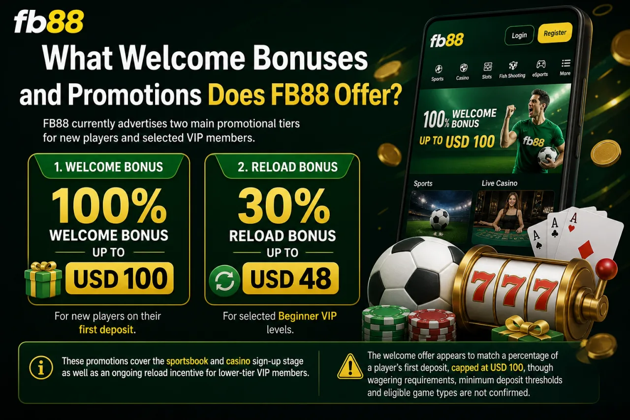What Welcome Bonuses and Promotions Does FB88 Offer