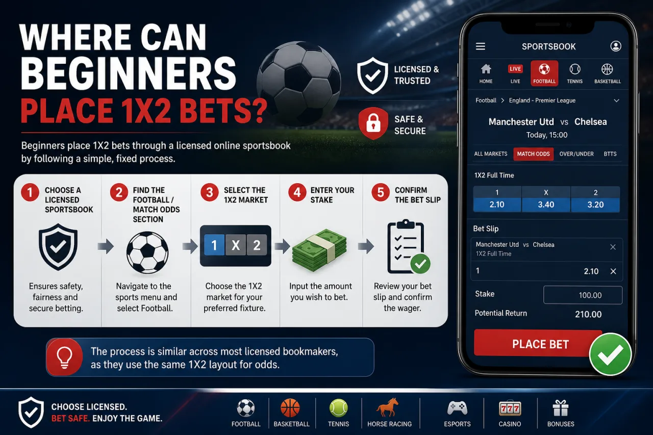 Where Can Beginners Place 1X2 Bets
