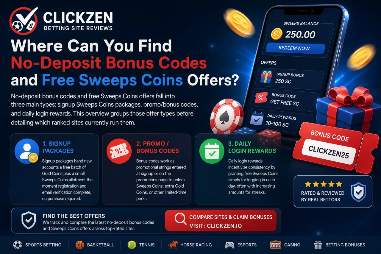 Where Can You Find No-Deposit Bonus Codes and Free Sweeps Coins Offers