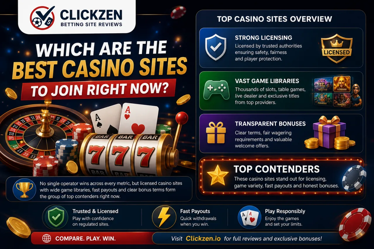 Which Are the Best Casino Sites to Join Right Now