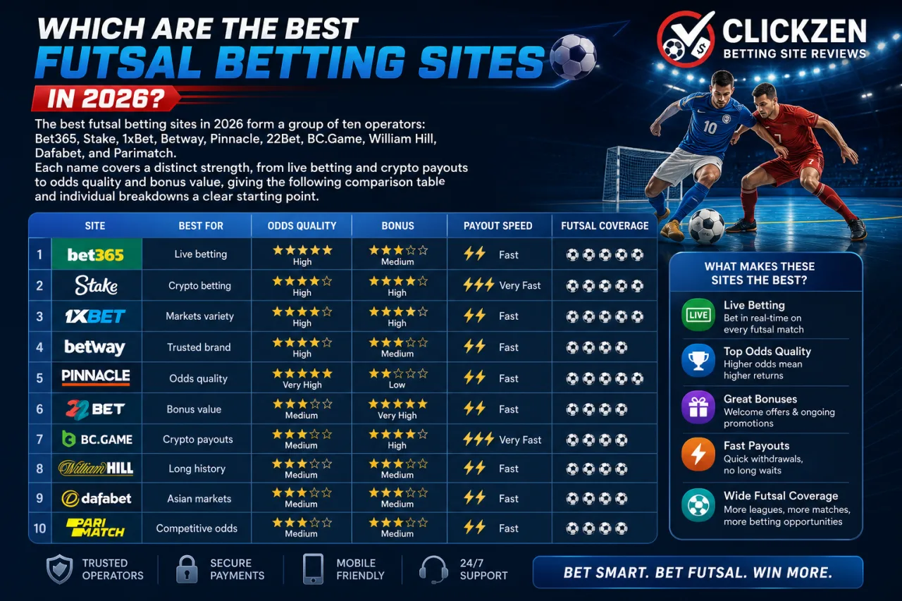 Which Are the Best Futsal Betting Sites in 2026 Which Are the Best Futsal Betting Sites in 2026