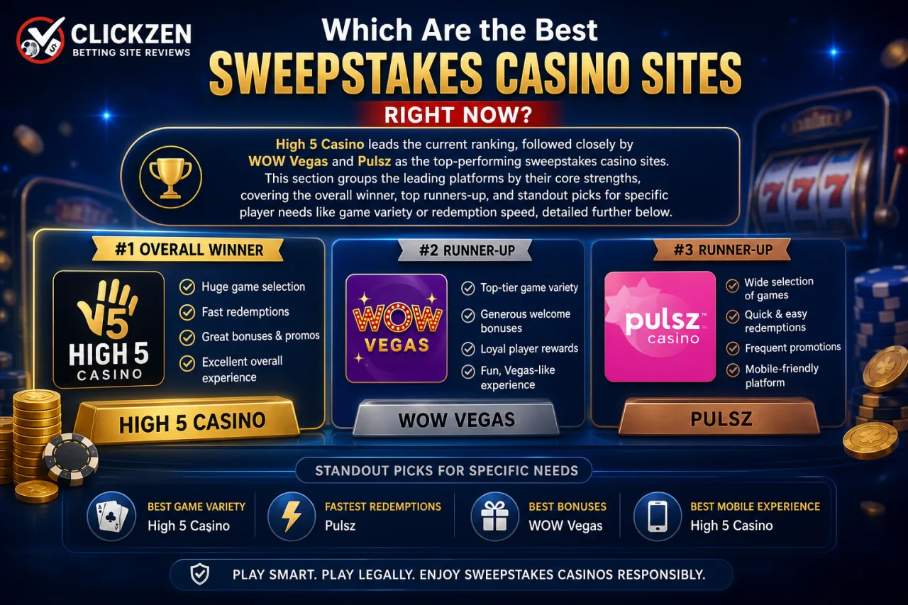 Which Are the Best Sweepstakes Casino Sites Right Now