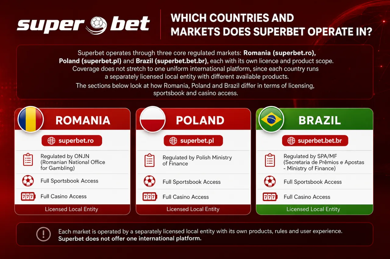 Which Countries and Markets Does Superbet Operate In