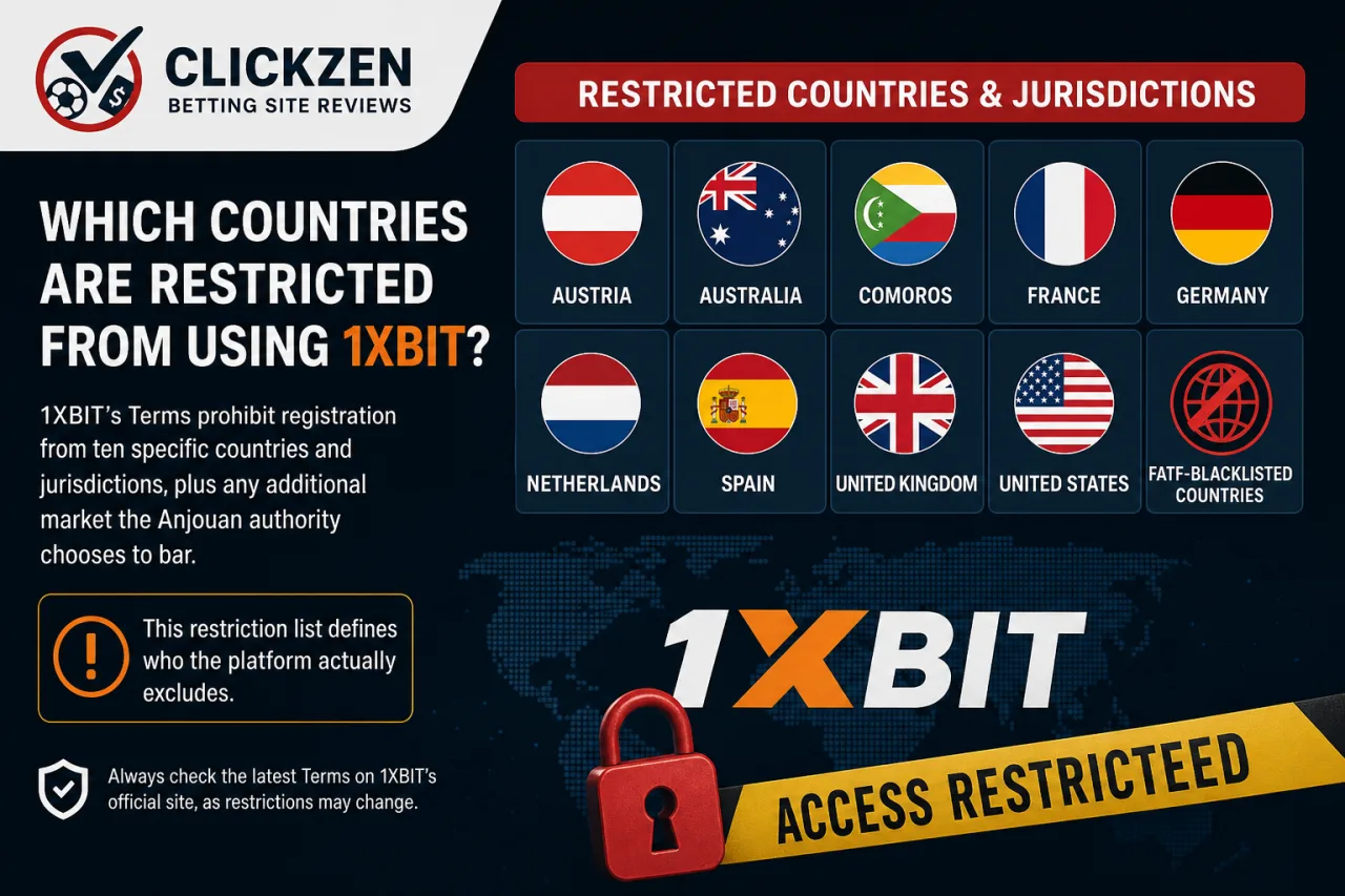 Which Countries Are Restricted from Using 1XBIT