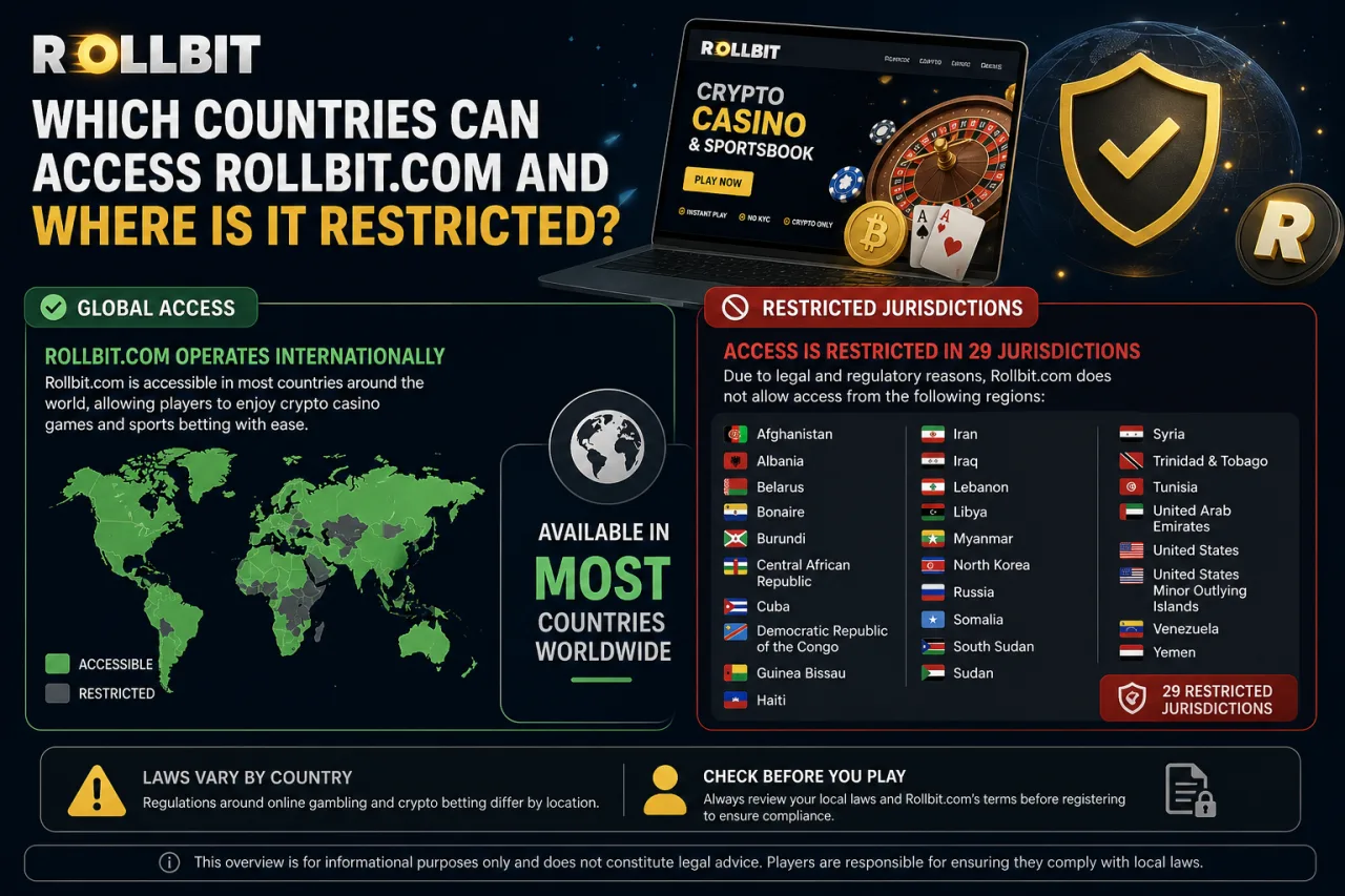 Which Countries Can Access Rollbit.com and Where Is It Restricted