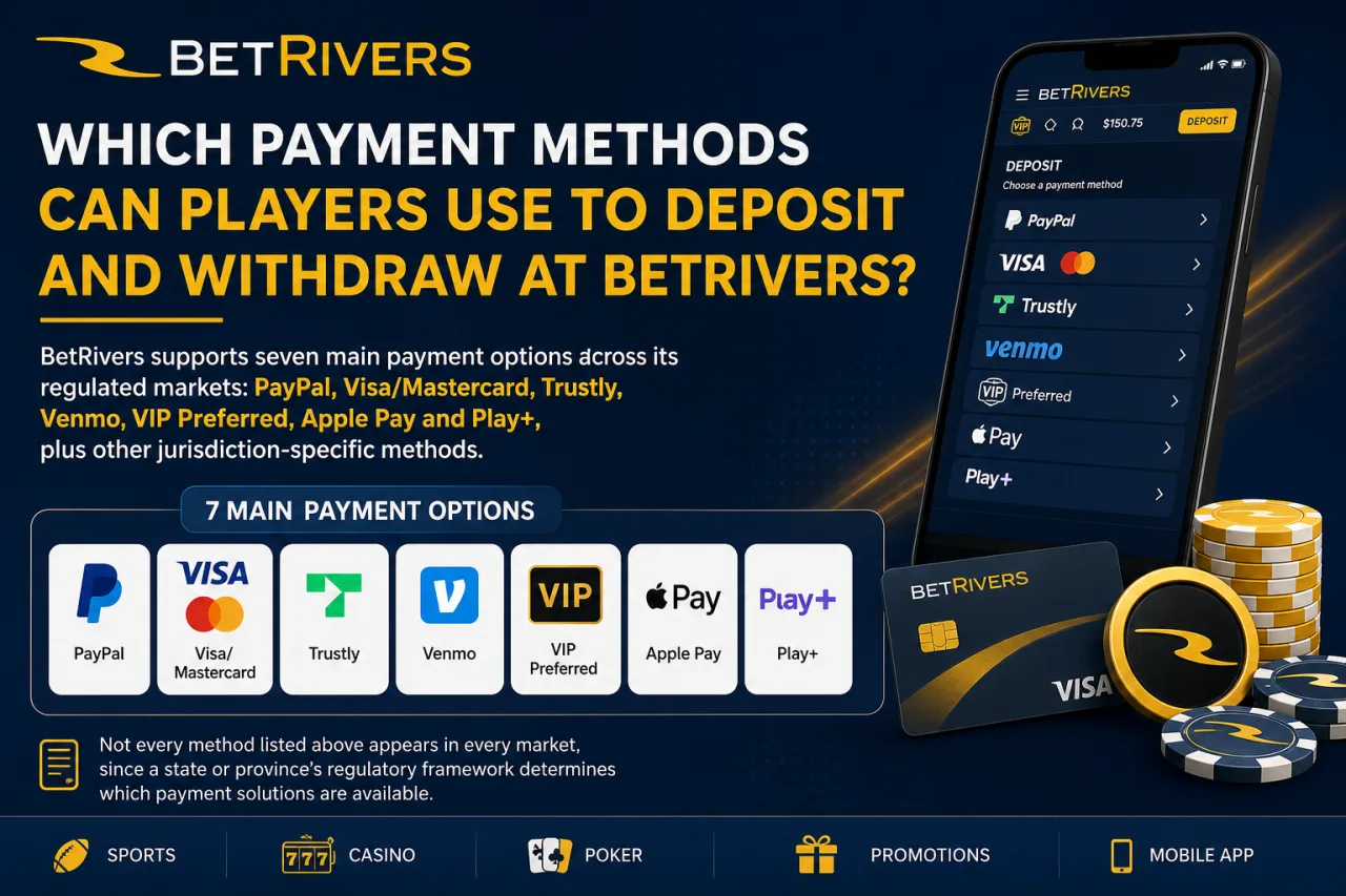 Which Payment Methods Can Players Use to Deposit and Withdraw at BetRivers