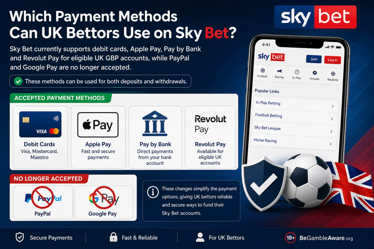Which Payment Methods Can UK Bettors Use on Sky Bet